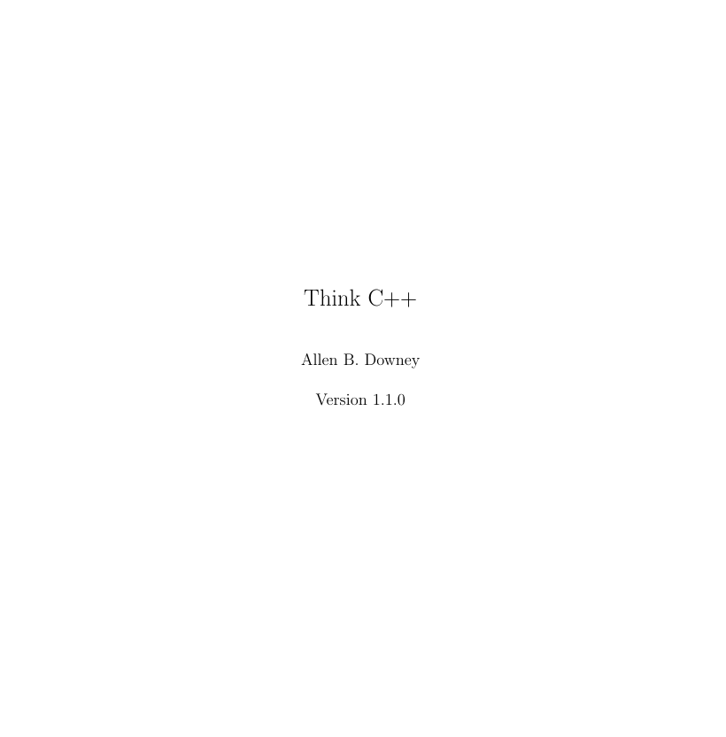 Think C++
