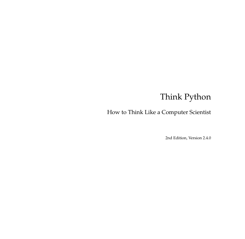 Think Python