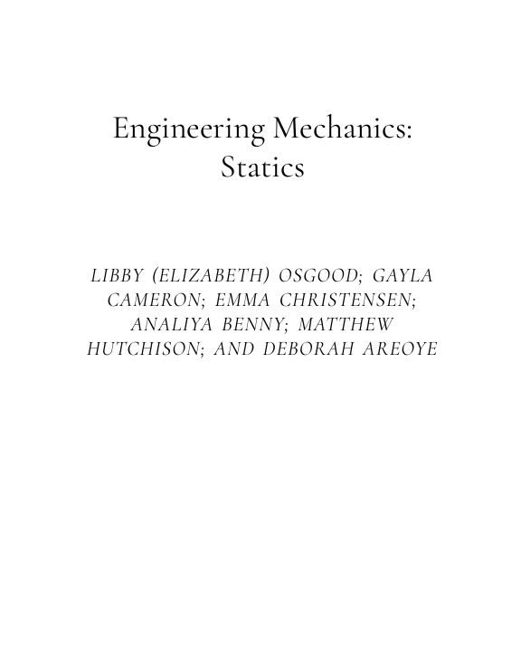Engineering Mechanics: Statics