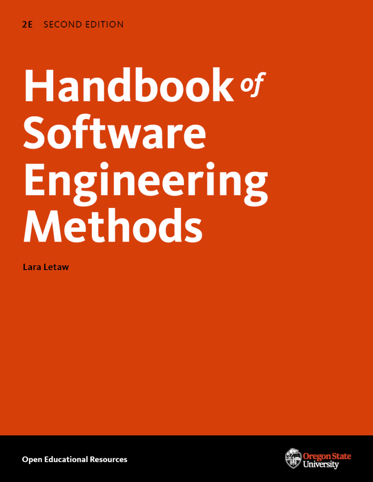 Handbook of Software Engineering Methods